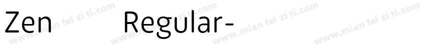 Zen圆体 Regular字体转换